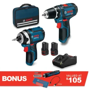 BOSCH 12V 2 Piece 2 x 2.0Ah Combo Kit 0615990L1G