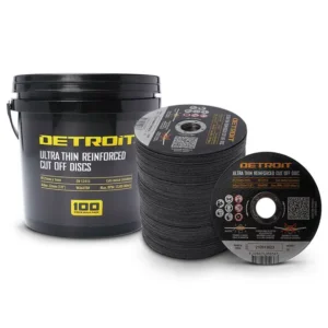 DETROIT 125 x 1.0mm Steel & Stainless Cut Off Disc - 100 Piece Tub DCD100