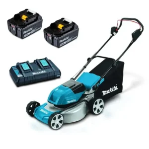 MAKITA 36V (2x18V) Brushless 2 x 5.0Ah 460mm (18") Lawn Mower Kit DLM464PT2 SKU ..179023 MPN DLM464PT2