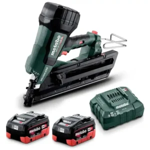 METABO 18V Brushless 2 x 5.5Ah Nail Gun Kit NFR 18 LTX 90 MB 5.5