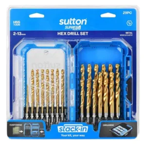 SUTTON Limited Edition 29 Piece 2-13MM HSS TIN Impact Drill Set D219SM29