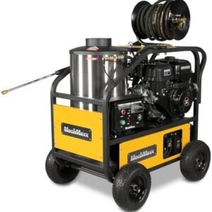 4000 PSI 4 GPM ZONSEN 459cc 15HP E-Start Gas Engine Power Hot Water Pressure Washer with Hose Reel, Model HPW40D