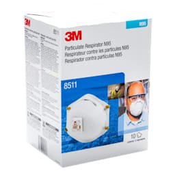 N95 Particulate Respirator Mask, Cool Flow Exhalation Valve - (Box of 10) - Image 2