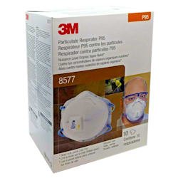 Particulate Respirator 8577, P95 with Nuisance Level* Organic Vapor Relief - (Box of 10) - Image 2