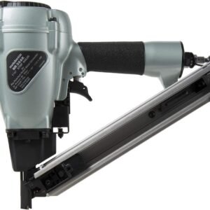 Metabo HPT Strap-Tite Fastening System Strip Nailer, Pro-preferred Pneumatic Power Nailers, Metal Connector Tool for Fastening Metal Connectors to Wood, 36° Magazine, 1-1/2″ Connector Nails, NR38AK