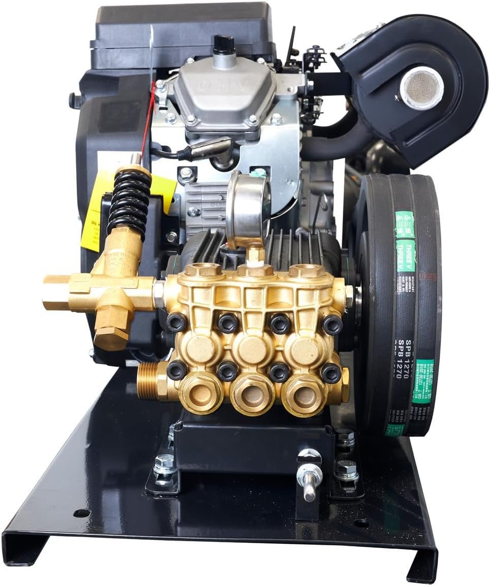 Canpump Gas Pressure Washer: 3500 psi @ 9.2 US gpm, 22 hp Loncin Engine w/Electric Start, CT 3510 S Belt Drive Triplex Pump w/External Unloader, Industrial Grade - Image 3