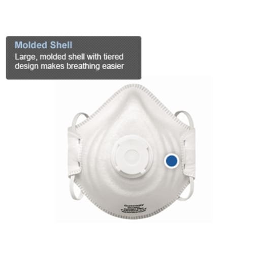 PeakFit Disposable Vented Respirator (10 per Box) - (Case of 120) - Image 2