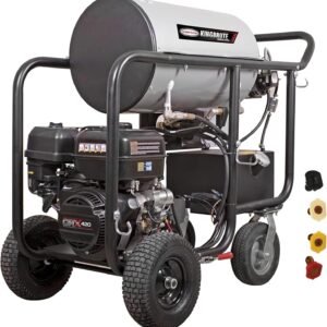 Simpson Cleaning 4000 PSI Gas Pressure Washer, 4.0 GPM Power Washer for Hot Water Use, CRX 420 Engine, 50-Foot Steel-Braided Insulated Hose, King Brute, 49-State (KB65132)