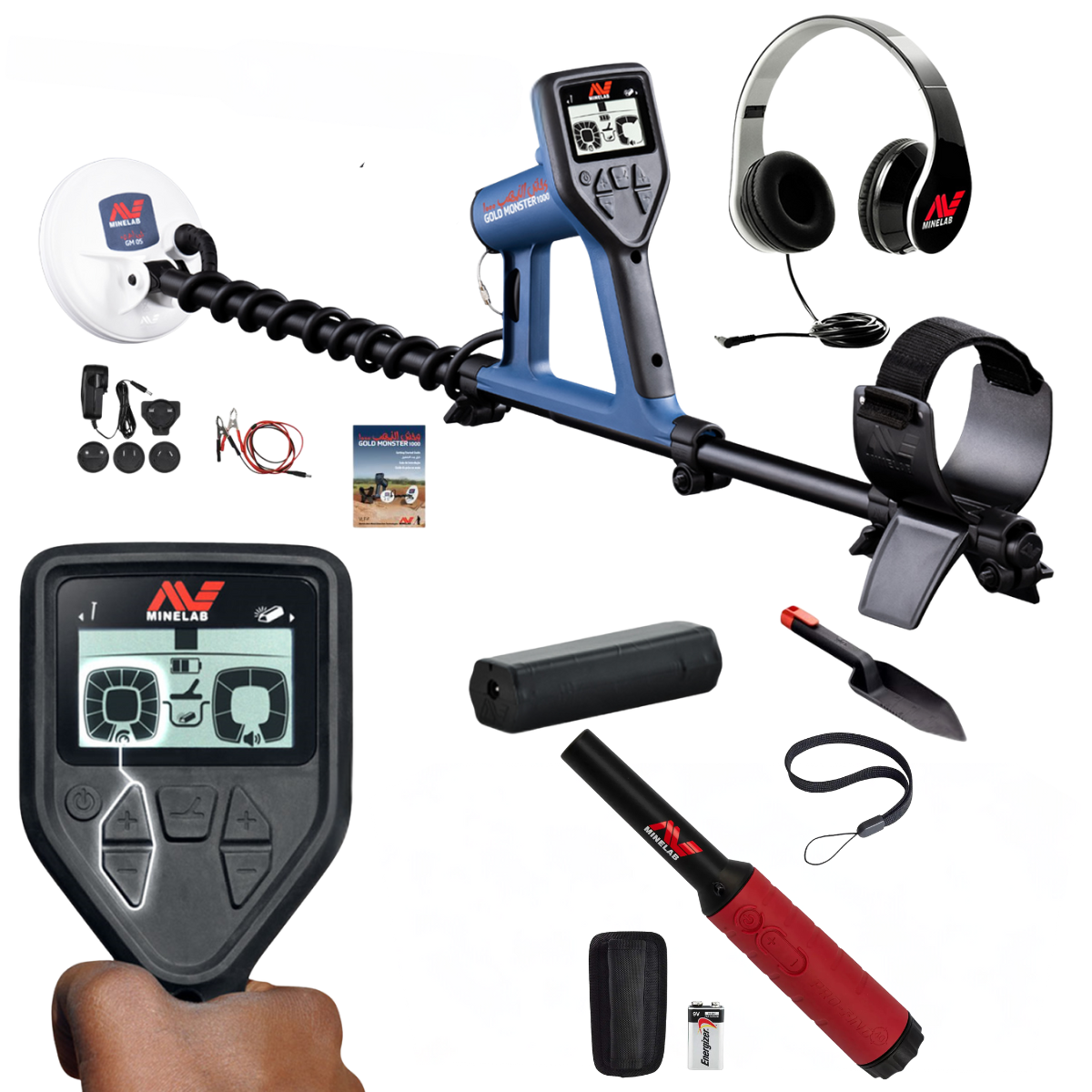 Minelab Gold Monster 1000 Prospecting Metal Detector with 5" Coil and Pro-Find 40